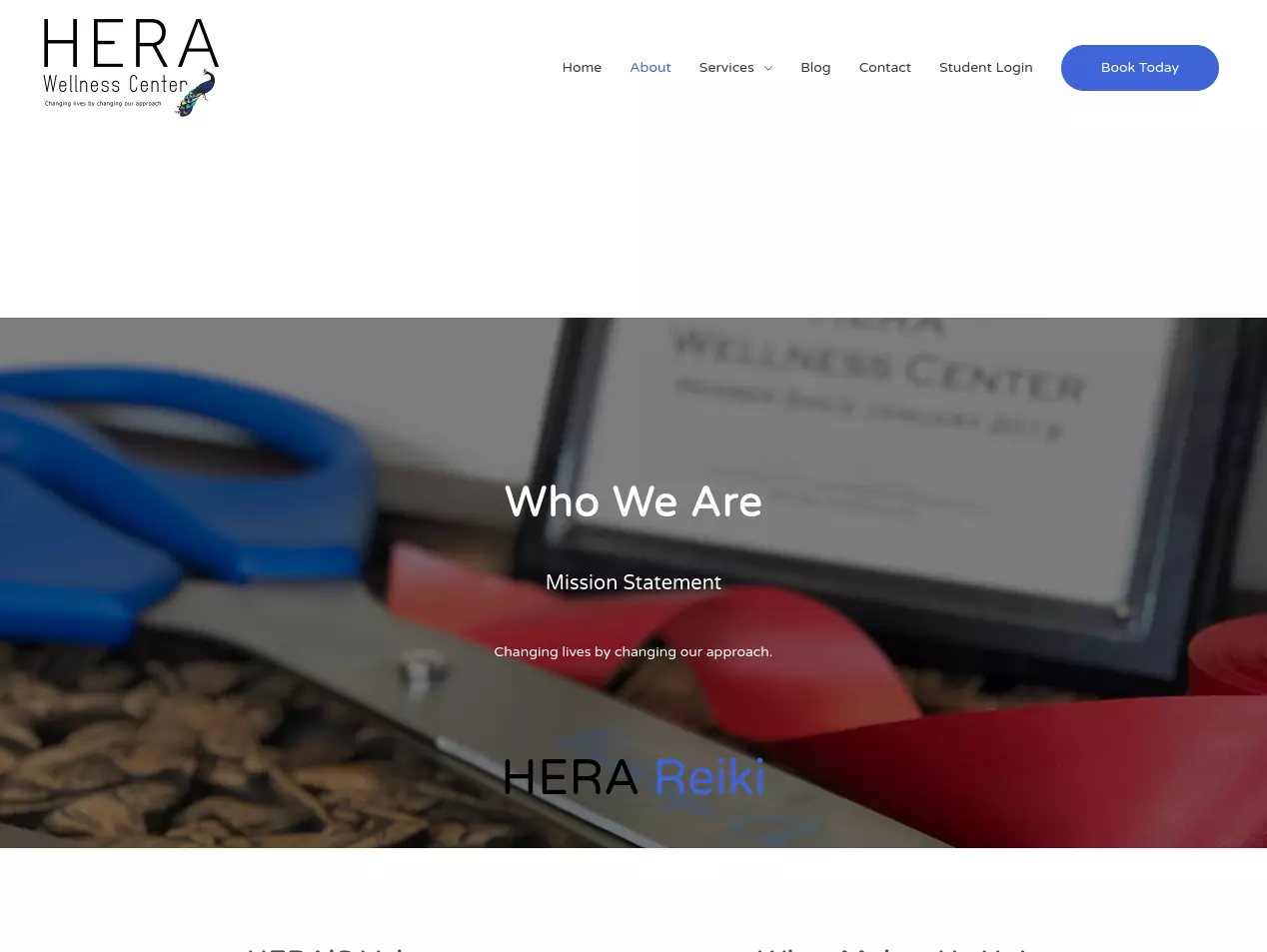 Hera Wellness Institute website